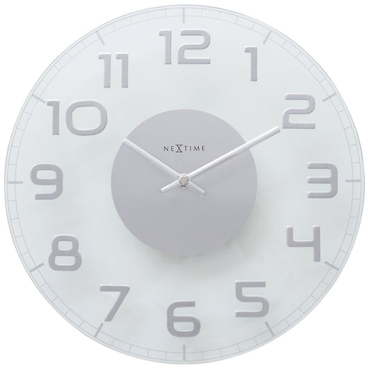 Classy Round Clock | White