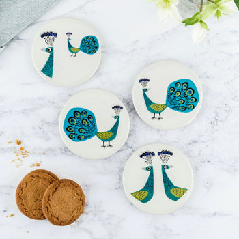 Peacock Coaster Set Red Lobster Gallery