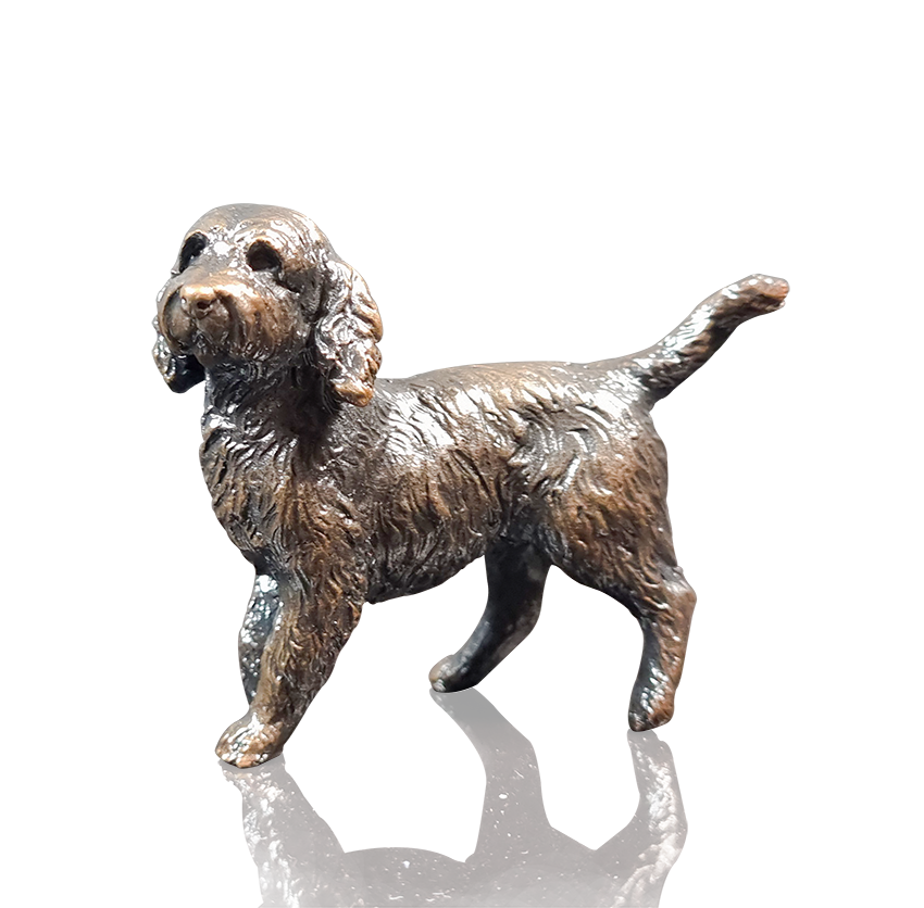Cockapoo Bronze Sculpture by Michael Simpson - Limited Edition
