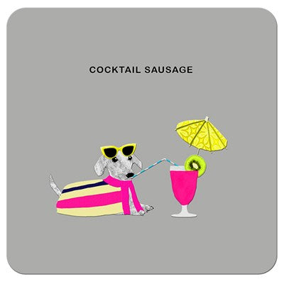 Cocktail Sausage | Drinks Coaster