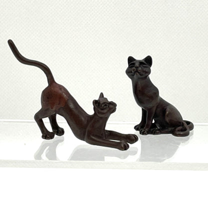 Crouching Cat | Solid Bonsai Bronze
