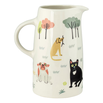 Dog Tall Jug  by Hannah Turner | Red Lobster Gallery 