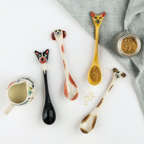 Ceramic Dog Spoons
