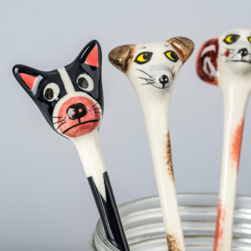Ceramic Dog Spoons