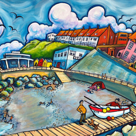 East Beach, Sheringham | Card by Emily Chapman | Red Lobster Gallery
