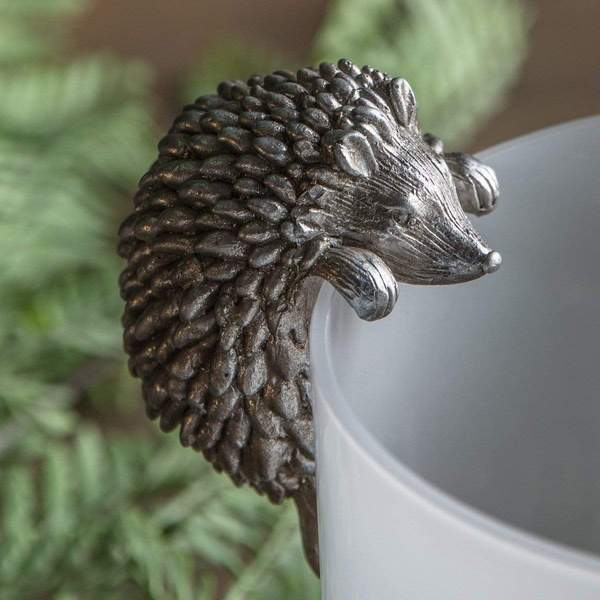 Hedgehog Pot Hanger | Silver