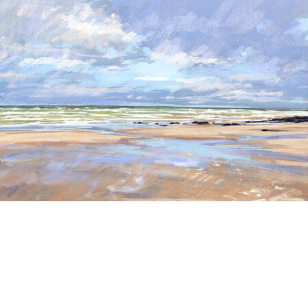 Emerald Sea | Original Mixed Media by James Bartholomew