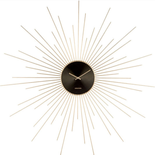 Gold Extreme Peony Wall Clock | CLICK & COLLECT ONLY