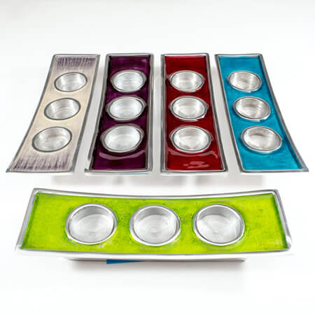 Fair Trade Triple Tea Light Holders