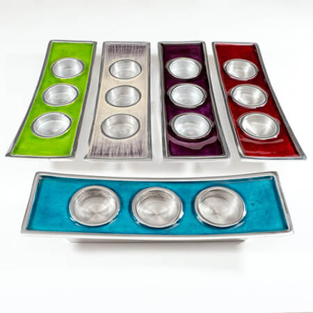 Triple Tea Light Holders