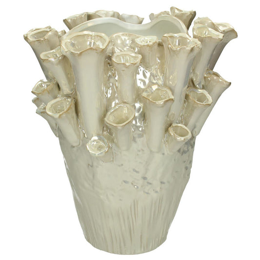 Fine Ceramic Ivory Vase | CLICK & COLLECT ONLY
