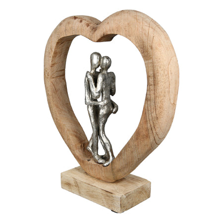 First Kiss | Mango Wood Sculpture