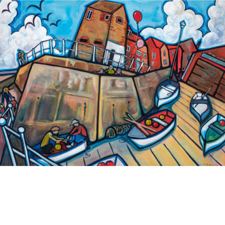 Fisherman's Slope, Sheringham | Limited Edition Print by Emily Chapman | Red Lobster Gallery