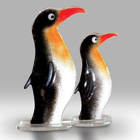 Penguin Fused Glass Ornament