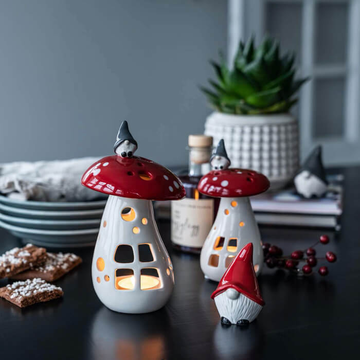 Gnome & Mushroom Lantern