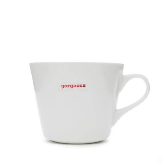 'Gorgeous' Porcelain Bucket Mug