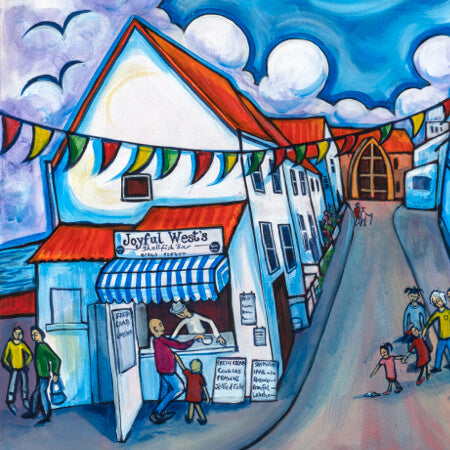 Joyful Wests, Sheringham | Card by Emily Chapman | Red Lobster Gallery
