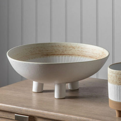 Kibera Bowl White/Natural Small | CLICK & COLLECT ONLY