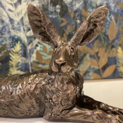 Reclining Hare LE  14/50 | Cold Cast Bronze | CLICK & COLLECT ONLY