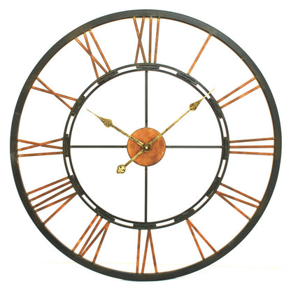 Copper & Black Skeleton Wall Clock | CLICK & COLLECT ONLY