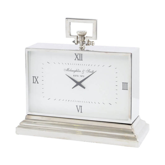 Latham Medium Aluminium Rectangular Clock