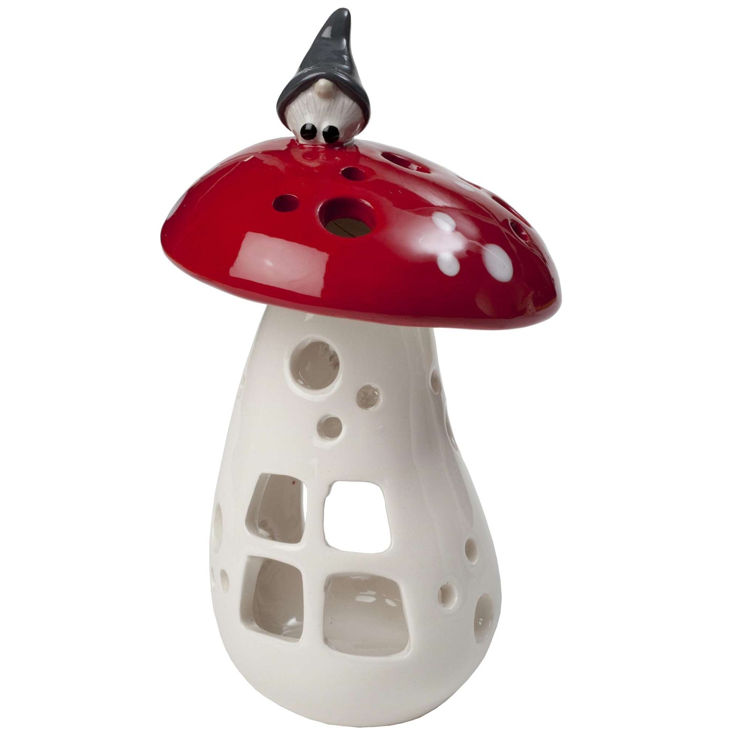 Gnome on Mushroom Lantern