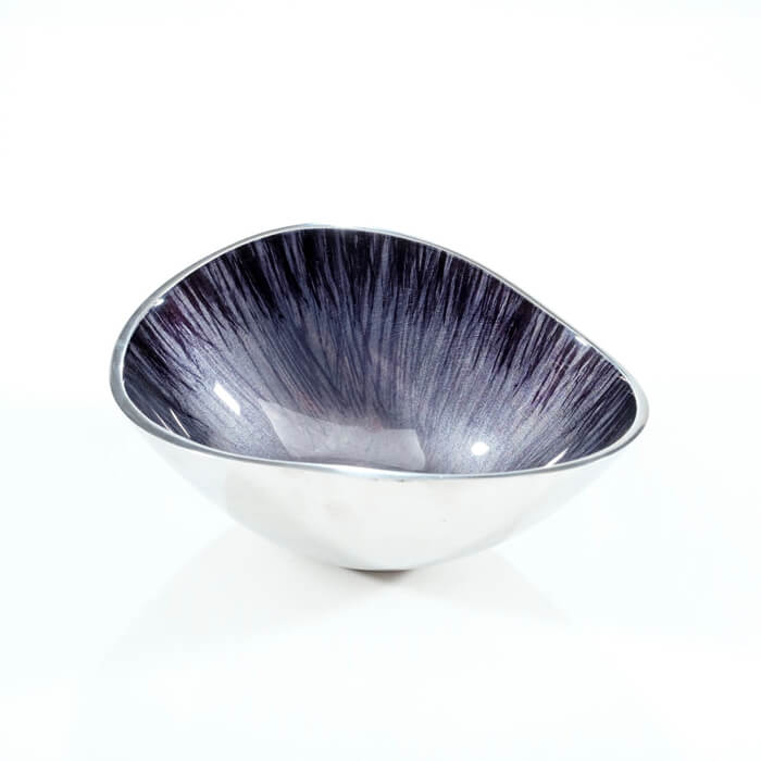 Brushed Black Small Oval Bowl