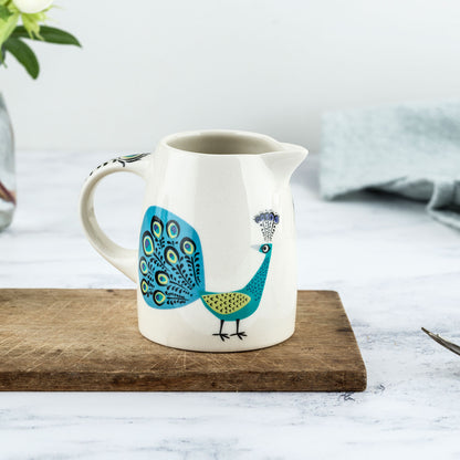 Peacock Small Jug  by Hannah Turner | Red Lobster Gallery 