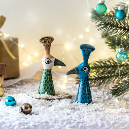 Peacock Salt & Pepper Shakers