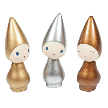 Set of 3 Peggy | Gold, Silver and Copper