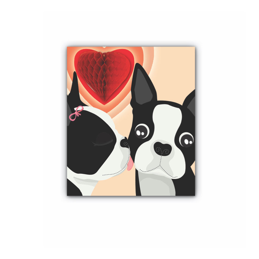 Dogs Kissing | Pop Out Card