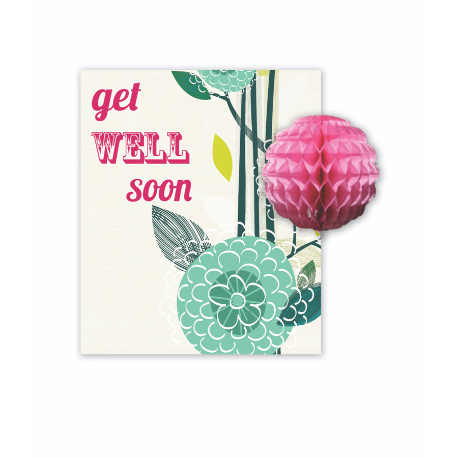Get Well Soon, Pink Carnation | Pop Out Card