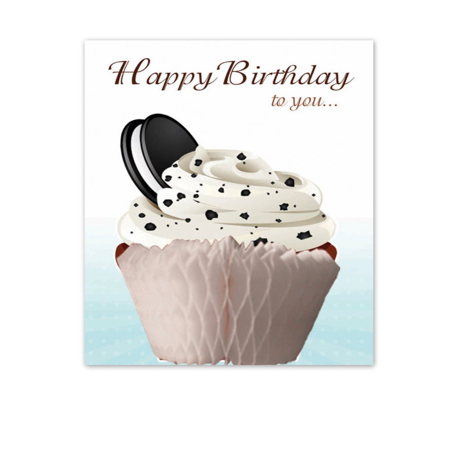 Happy Birthday Oreo Cupcake | Pop Out Card