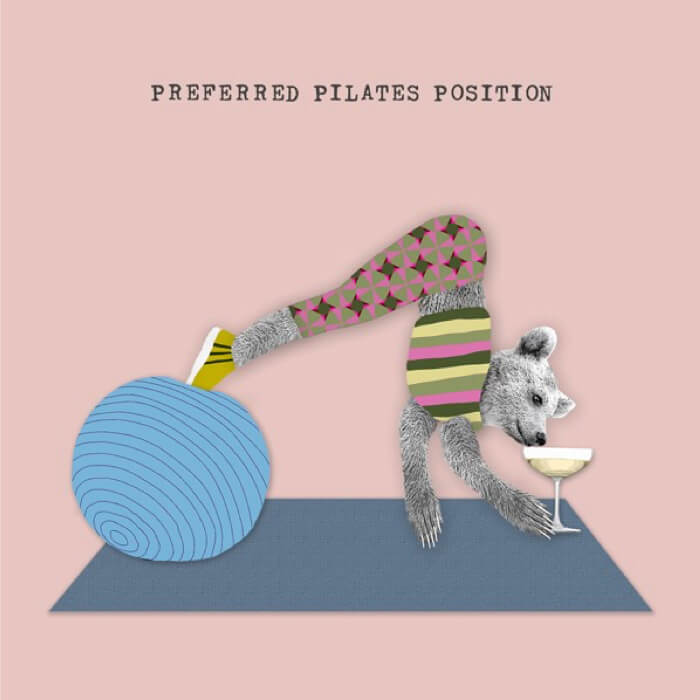 Preferred Pilates Position | Humorous Cards at Red Lobster Gallery | Sheringham