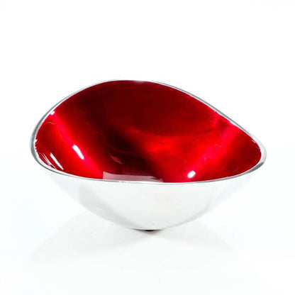 Red Large Oval Bowl
