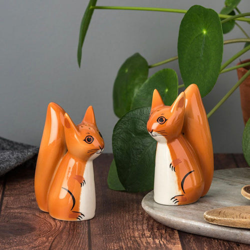 Red Squirrel Salt & Pepper Shakers