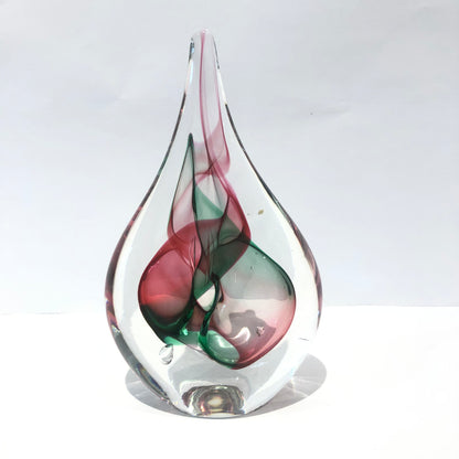 Crystal Paperweight | Ruby & Green