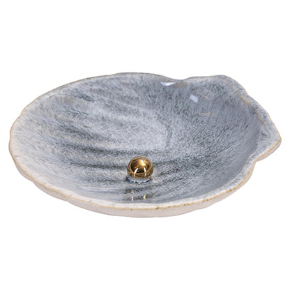 Scallop Dish with Golden Pearl | Large