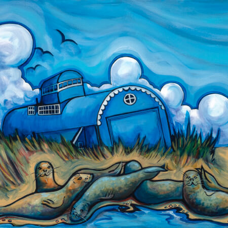 Seals at Blakeney Point | Card by Emily Chapman | Red Lobster Gallery