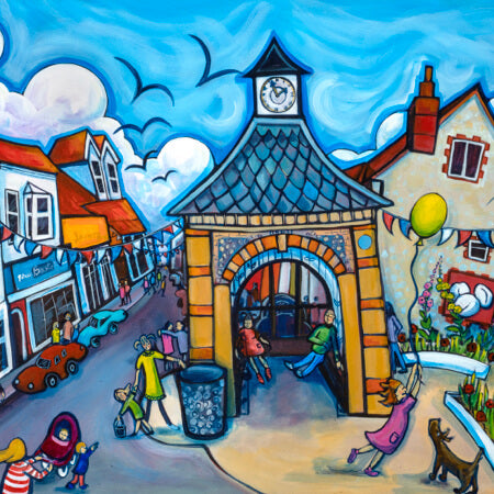 Sheringham Clock Tower | Card by Emily Chapman | Red Lobster Gallery