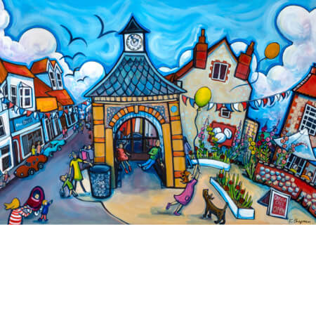 Sheringham Clock Tower | Limited Edition Print by Emily Chapman | Red Lobster Gallery