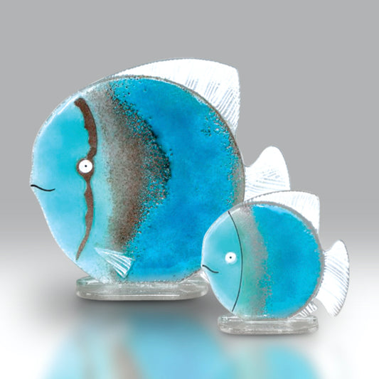 Small Fused Glass Fish | Blue | Red Lobster Gallery | Sheringham