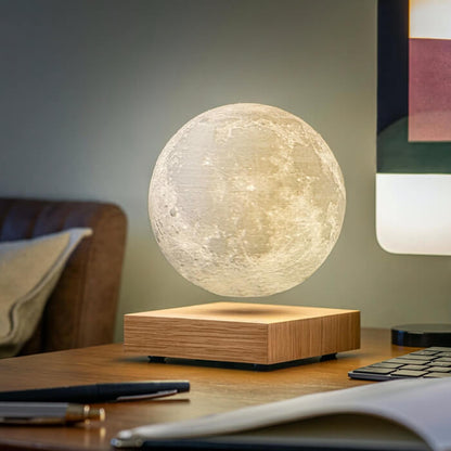Smart Moon Lamp | White Ash