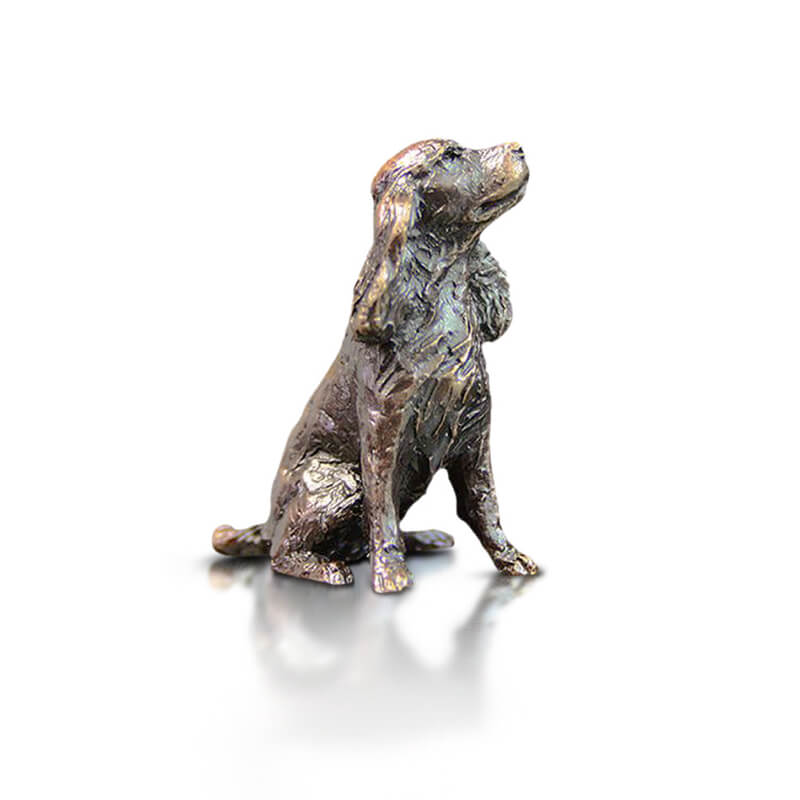 Miniature Bronze Spaniel | Solid bronze Miniatures | Red Lobster Gallery | Sheringham 