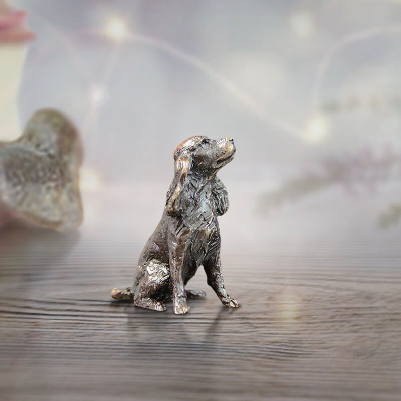 Miniature Bronze Spaniel | Solid bronze Miniatures | Red Lobster Gallery | Sheringham 