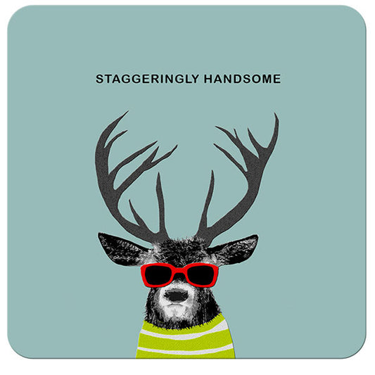 Staggeringly Handsome | Drinks Coaster