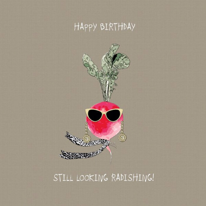 Happy Birthday, Still Look Radishing | Cards at Red Lobster Gallery | Sheringham 