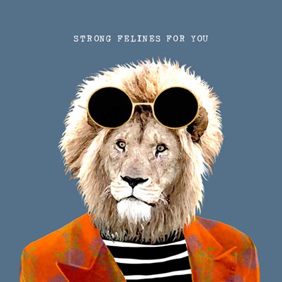 Strong Felines For You | Card