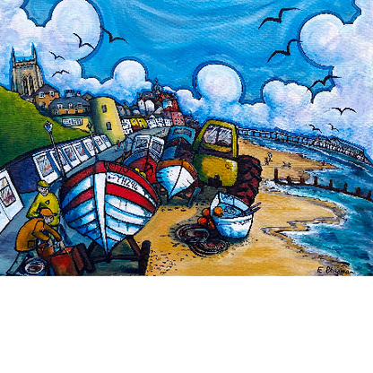 Sunny Days at Cromer | Limited Edition Print by Emily Chapman