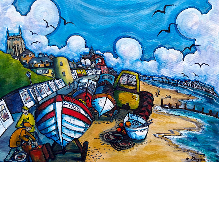 Sunny Days at Cromer | Limited Edition Print by Emily Chapman